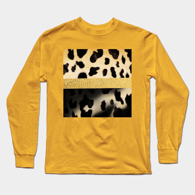 Leopard pattern Long Sleeve T-Shirt by O.M design